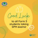 Best of luck to all Form 5 students taking SPM exams! 이미지