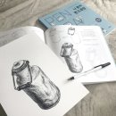 그림책과 펜 드로잉 이미지