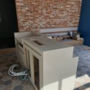 BBQ화정스타점 | 광주 BBQ 화정스타점 인조대리석 카운터 시공