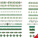 christmas wreath and brushes 이미지