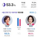 진선미 의원 개표현황 이미지