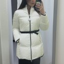 몽클레어(MONCLER) 시를리 벨트 패딩 화이트 착샷 후기