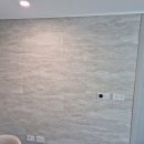 성실디자인 | 포레자연앤이편한세상 4단지 LED벽시계 설치 후기백라이트 터닝 플랫 크림 디자인월 타공설치｜성실홈텍
