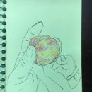 드로잉 풍경과 수채화 이미지