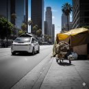 진보공공도서관 | LA 여행(4) 천사의 도시가 숨긴 두 얼굴: 자율주행차와 노숙자의 기묘한 공존