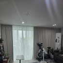 꿈마을동아 | 창부천점 보람마을아주 꿈마을동아 아이보리암막커튼 린넨커튼 우드블라인드 외 거실커텐인테리어 시공후기