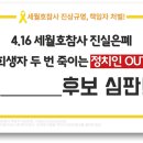 세월호 단체들, 총선 개입 논란-우파 인사 17인 낙선 운동 이미지