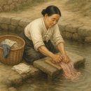 개울가에 빨래터 이미지