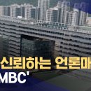 ﻿가장 신뢰하는 언론매체 1위 &#39;MBC&#39; (2023.09.22/뉴스데스크/MBC) 이미지