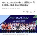 KBO, 2024 신인드래프트 신청 접수 '학폭 관련 서약서, 생활기록부 제출' 이미지