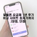 알뜰폰 요금제 1년 사용후기 비교 사이트 최저가까지 (장점, 단점)