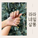 개성하이뷰 | 호계동 네일샵 라라네일살롱 연말 바코드 네일 후기
