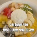 수원 행궁동 카페 추천, 과일 토핑 한가득 빙수 오고르