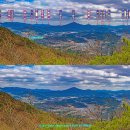 주변지역에서 바라본 운악산 전경-②(감악산~뾰루봉에서, 운악산 등산지도, 등산코스 포함) 이미지