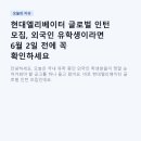 현대엘리베이터 글로벌 인턴 모집, 외국인 유학생이라면 6월 2일 전에 꼭 확인하세요