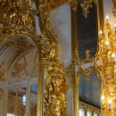 러시아 자유여행 - 황금으로 치장된 예카테리나 여름궁전의 화려한 모습 이미지
