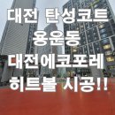 [대전탄성코트] 용운동 e편한세상 대전에코포레 히트볼 시공!!