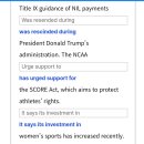 91 25/8/26 10 Democrats ask NCAA about plans to protect women as way to p 이미지