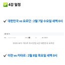 (축구) 카타르 아시안컵 4강 대진표 이미지