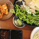 이삭칼국수돈까스 | [홍백 미나리 샤브칼국수] 단체 가능한 신상 북한산 칼국수 맛집