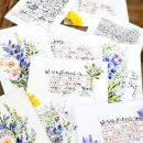 캘리그라피&꽃그림 이미지