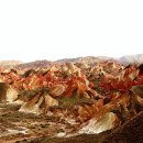 사막의 오아시스 (중국 돈황) 이미지