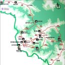 주왕산 등산지도(경북 청송군,영덕군) - 산림청 선정 100대 명산 이미지