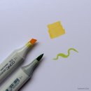 수성펜 번짐, 그리고 캘리그라피 | 코픽 스케치 마카 36색 사용후기와 그림 작업기 / 화방넷 페인터즈