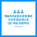우리 집이 최고의 학습 코칭 센터(2) | 웩슬러지능검사 문제 통한 사고력 중심 테스트 (초1 학습 코칭까지)