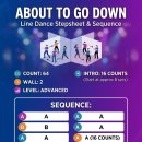 [서부] 라인댄스 A | 라인댄스 초보의 About To Go Down 도전기 — 어드밴스드 64카운트, 섹션별 연습법