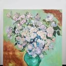 그림, 그리다 | 후기인상주의 1890년 장미가 든 꽃병 빈센트 반 고흐 인테리어소품그림 그리다화실 취미미술