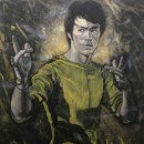 BRUCE LEE. acrylic on canvas. 100cm x 80cm. 2020 이미지