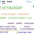 [Lexilogos] 한글 발음 소리나는대로 영어 발음 적기 이미지