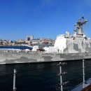 우리나라 스텔스 구축함 최영함.....왠 얼음??? 이미지