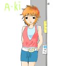 A-ki의 그림 제목: "전봇대에 기대있는 보이시한 소녀" 보시고 댓글 남겨주세요~ 이미지