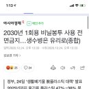 2030년 1회용 비닐봉투 사용 전면금지…생수병은 유리로(종합) 이미지