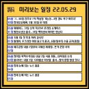 미리 보는 일정 22년 05월 29일 이미지