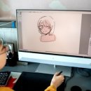 태블릿 디지털 드로잉 이미지