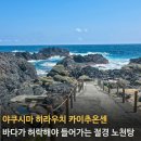 탑선마을정류장(간이화장실) | 야쿠시마 히라우치 카이추온센 가는 법, 간조시간, 요금, 바닷가 무인 노천탕 혼탕 조심할 점