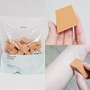 가온소프트 | 필리밀리 말랑한 조각 스펀지 베이스용 65P 올리브영 대용량 메이크업 퍼프 내돈내산 솔직 후기