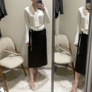 아이보리 블루스 | Sie | 에이프런 랩 니트 드레스, 니스 셔츠, 베르 스카프 디테일 가디건, 로에 클래식 테일러드 자켓 후기