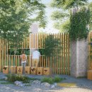 숲속 정원 이미지