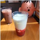 밍키다방 | 빽다방 <딸기라떼(STRAWBERRY LATTE)> 솔직 후기