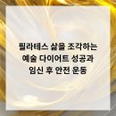 자움필라테스 | 필라테스, 삶을 조각하는 예술 다이어트 성공과 임신 후 안전 운동