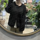 무신사 체험단 후기｜이스트서비스샵 ESS 스트라이프 크롭 가디건 블랙