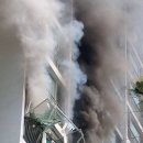 3월30일 춘천시 소양로 한 아파트에서 가스폭발로 추정되는 화재 발생 이미지