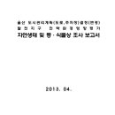 울산 도시관리계획(도로,주차장)결정(변경) 달천지구 전략환경영향평가 자연생태 및 동·식물상 조사 보고서 이미지