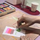 한낮의 오일파스텔 드로잉 | 루나트 아트 스튜디오 : 송리단길 오일파스텔 원데이 클래스 데이트 후기