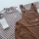 미니미(MINIME) | [캉골키즈 베이비라인] 우븐 오버롤 멜빵바지 &amp; 스트라이프 모크넥 티셔츠👶 추석 아기옷 추천