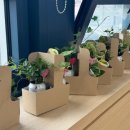 냅킨 아트 화분 만들기 이미지